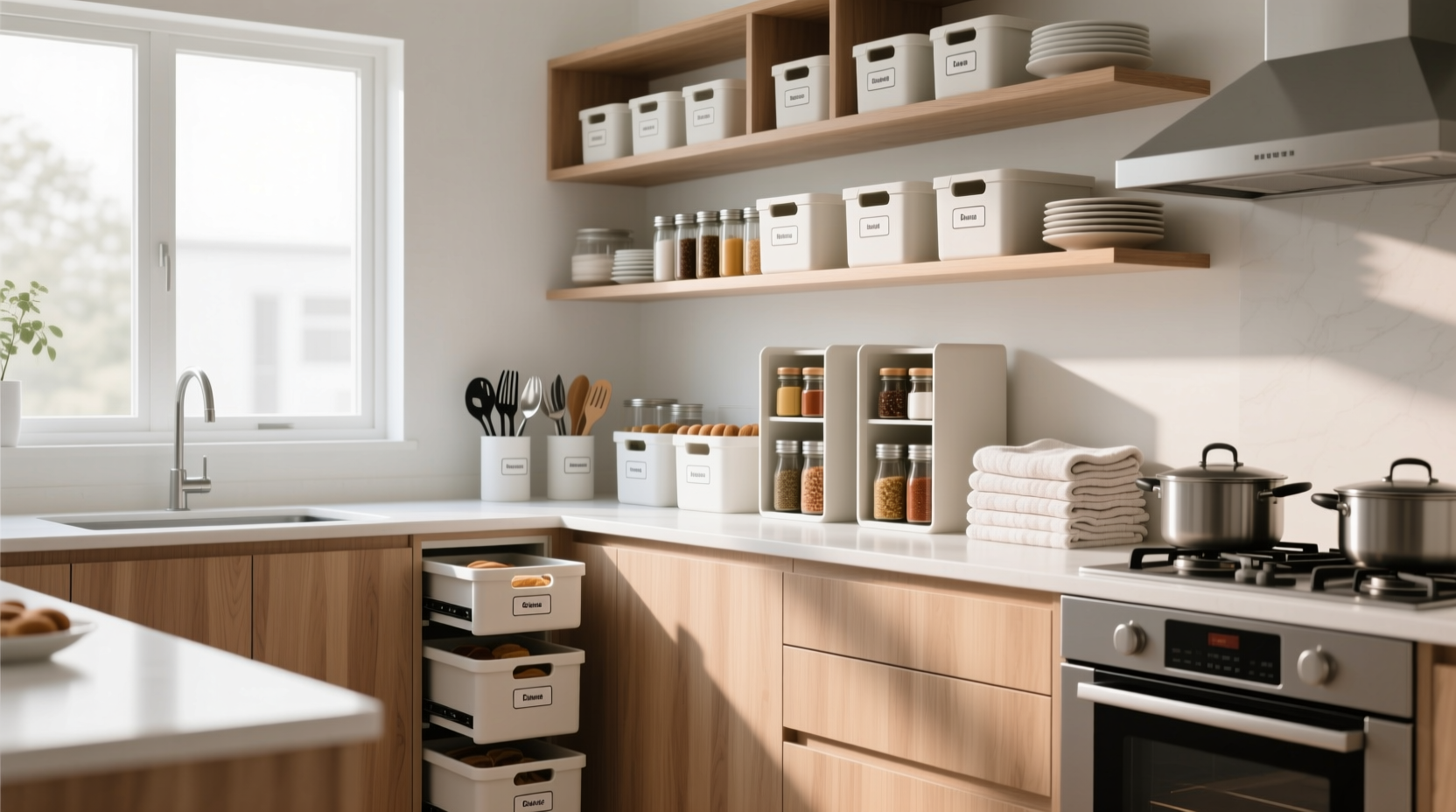 how to organize kitchen cabinets