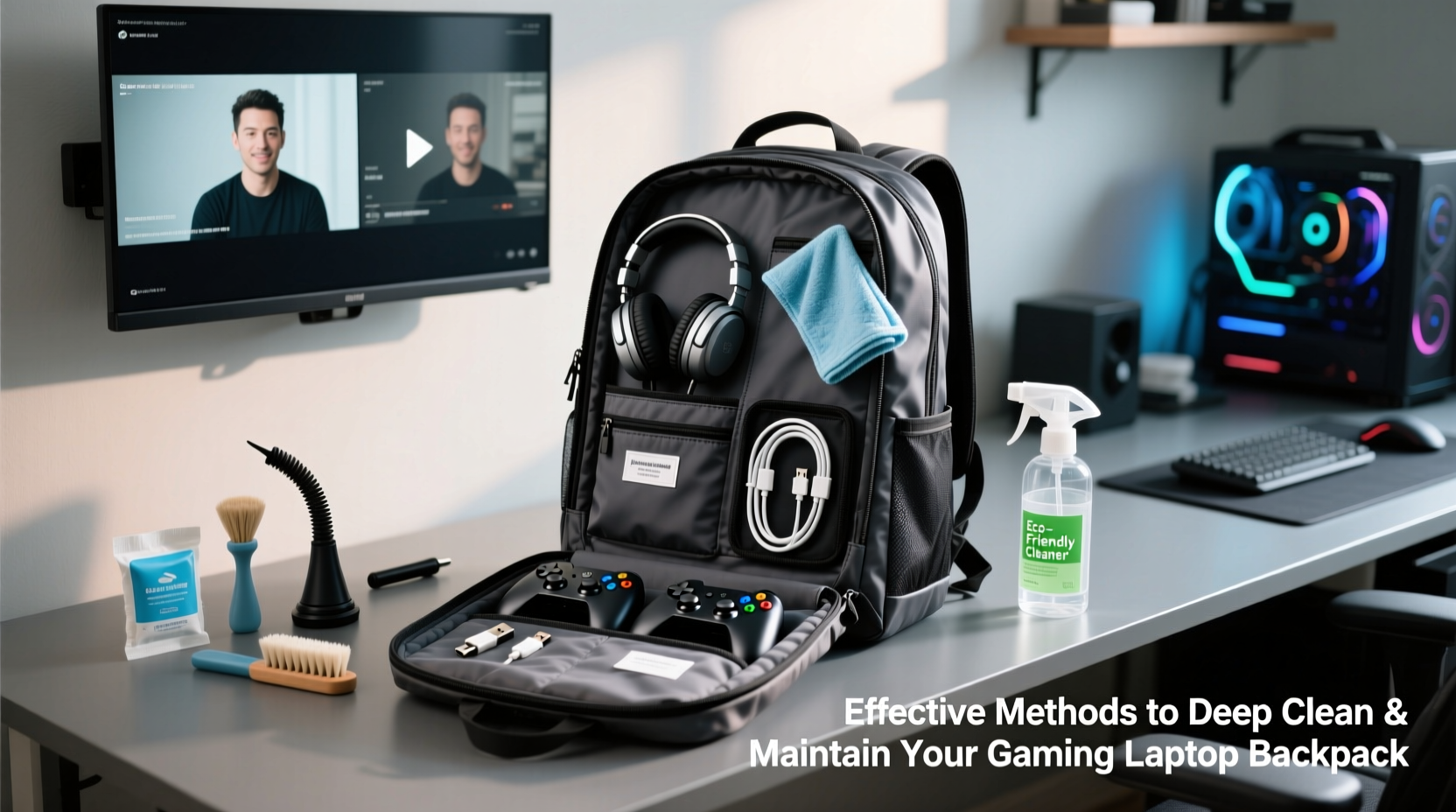 effective methods to deep clean and maintain your gaming laptop backpack