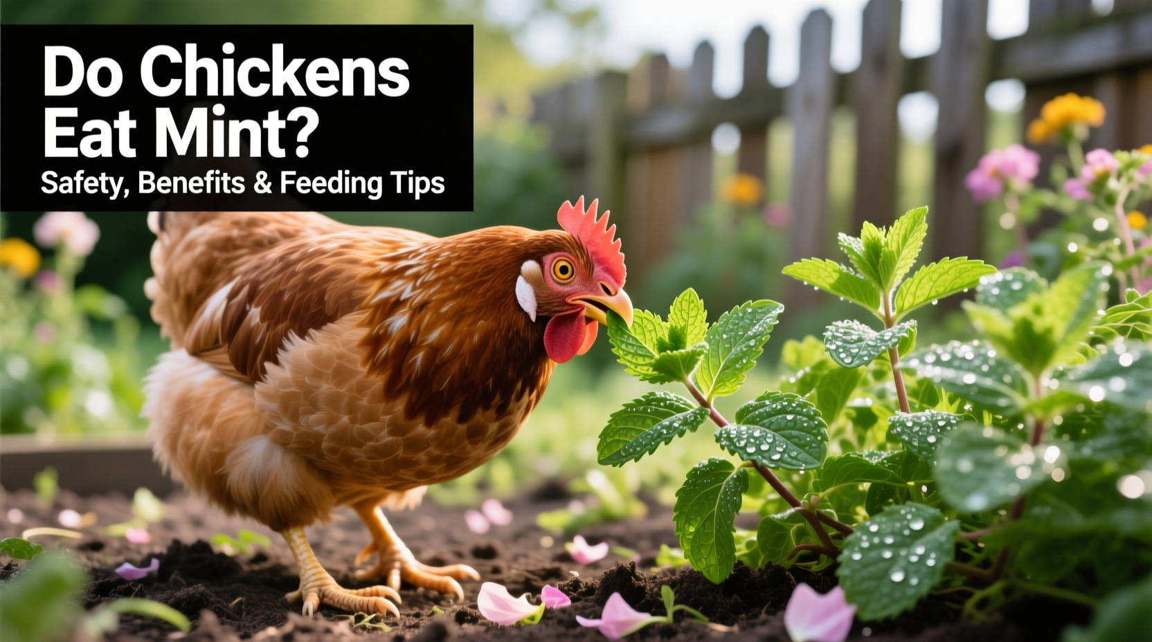 do chickens eat mint
