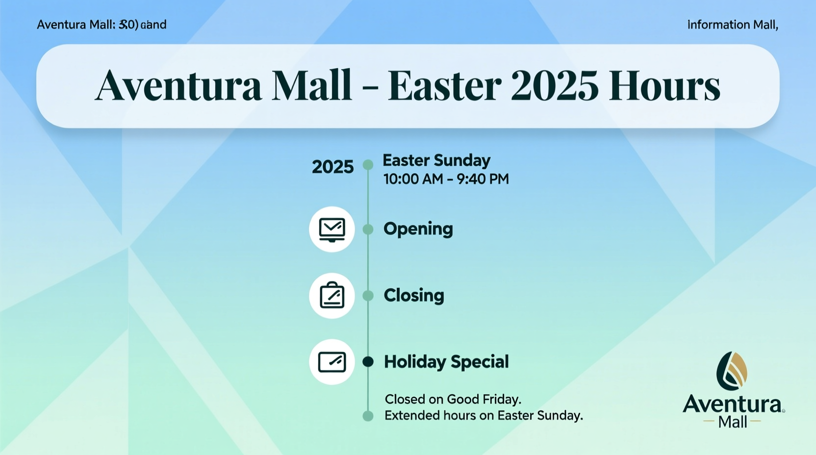 is aventura mall open on easter