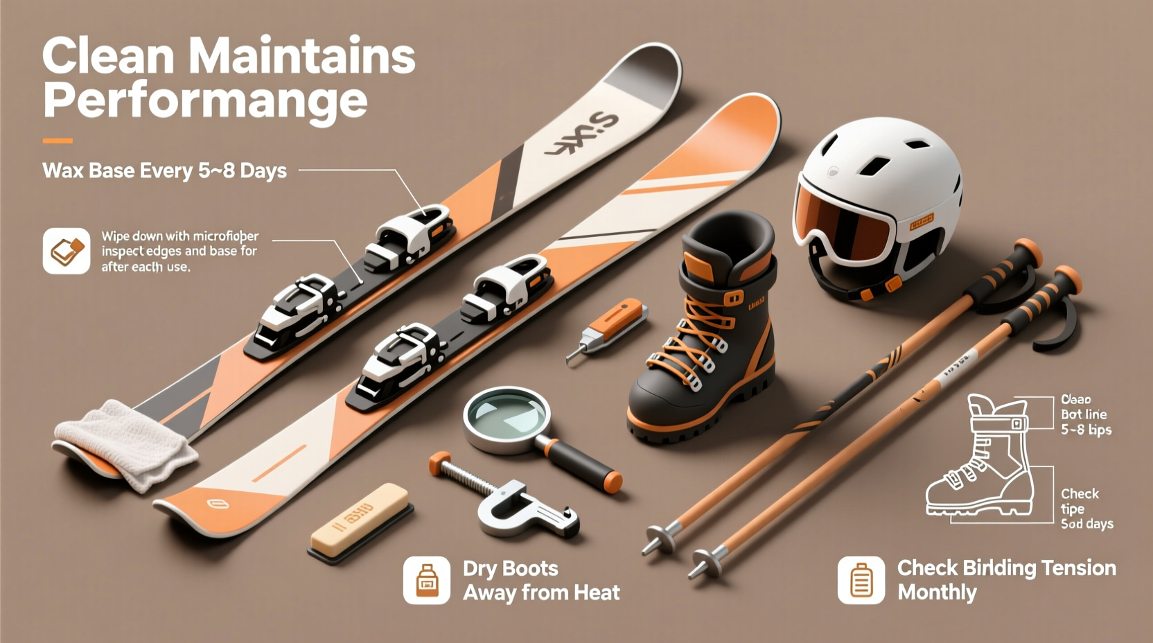essential tips for cleaning and maintaining your entire ski set for peak performance