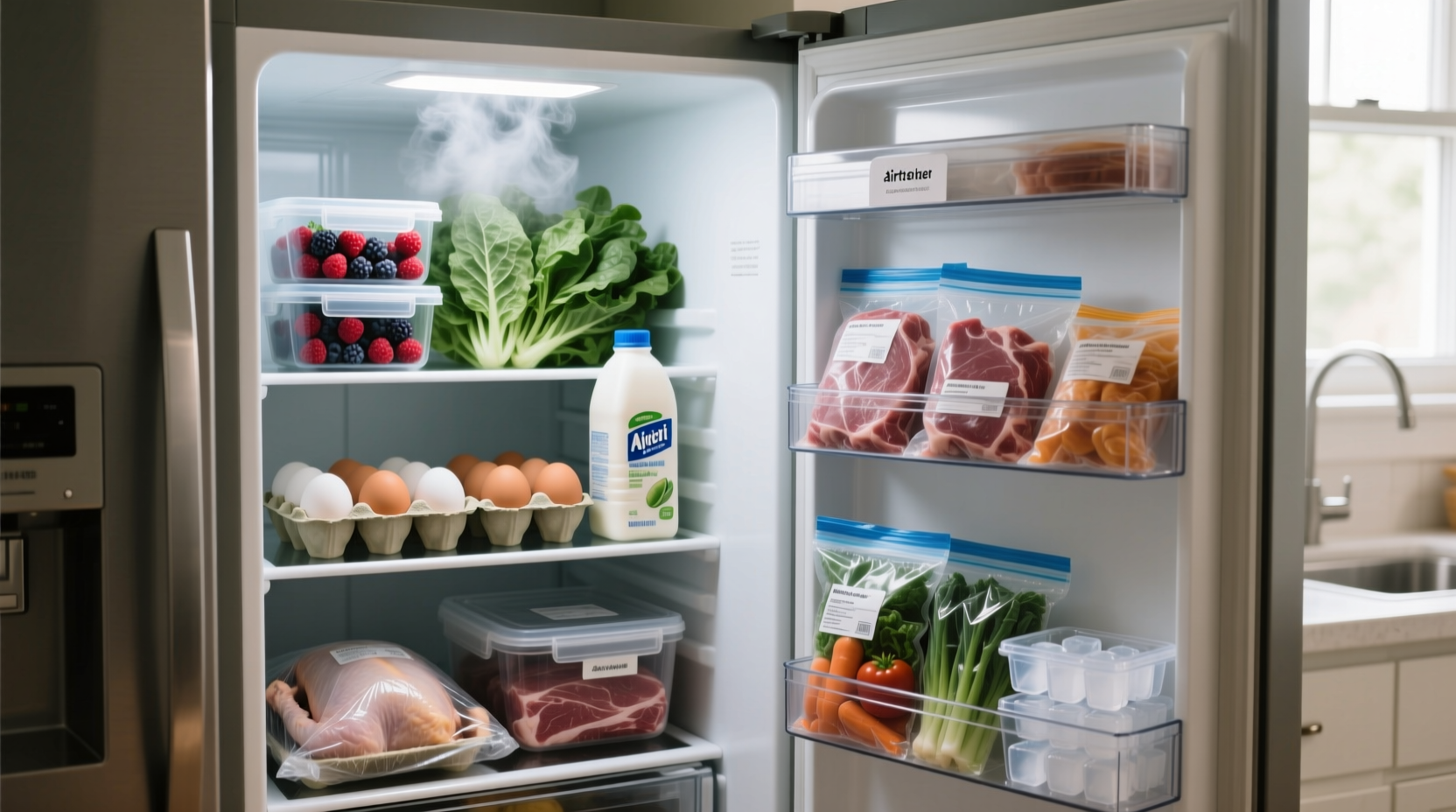 how to store food properly in the freezer and fridge