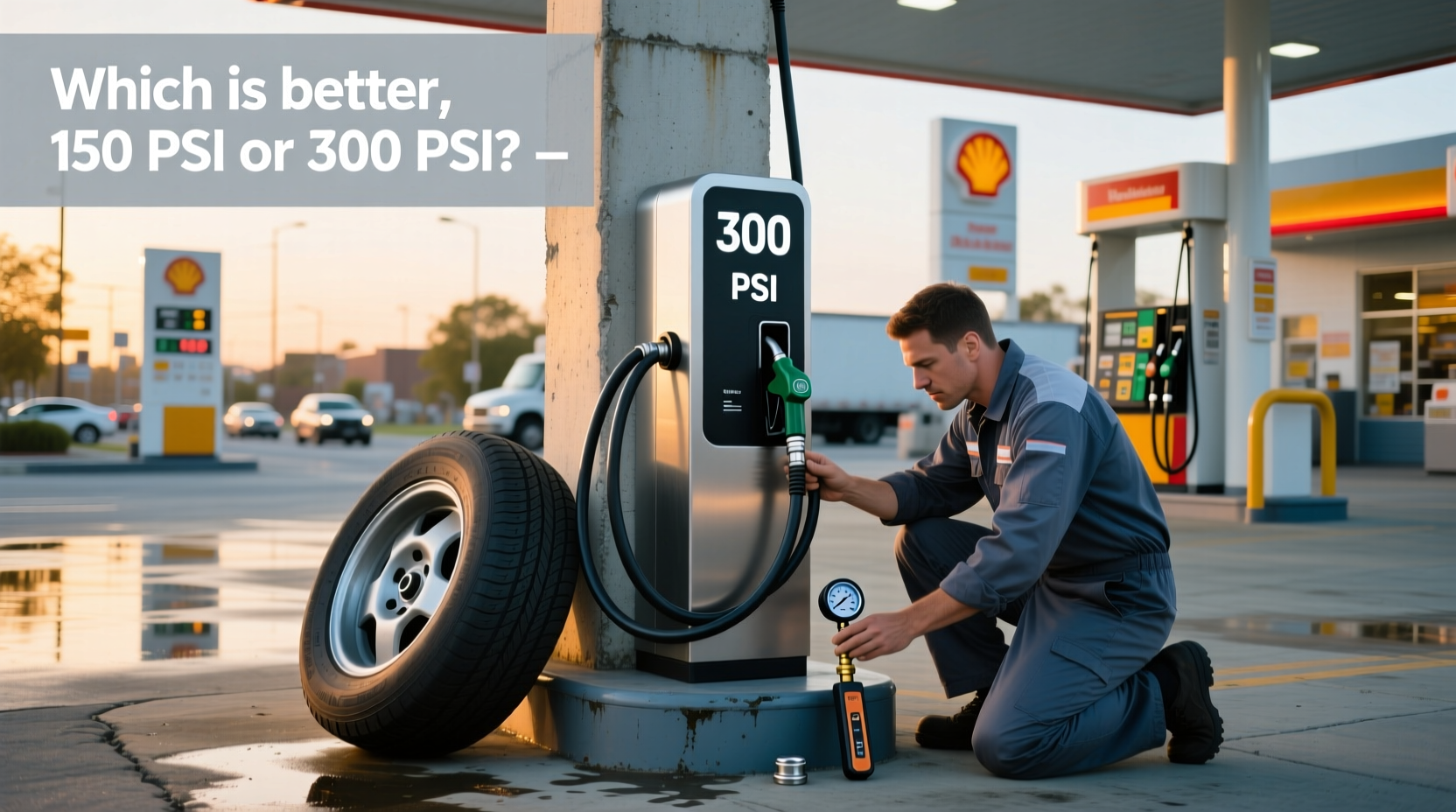 150 vs 300 psi which tyre inflator for gas station 