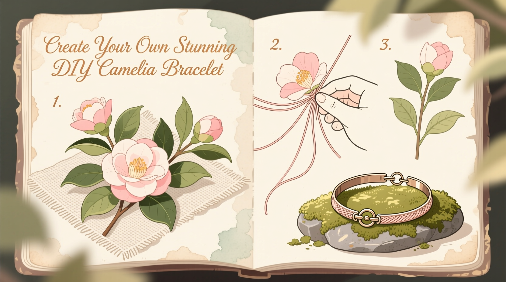creative step by step guide to making your own stunning diy camellia bracelet