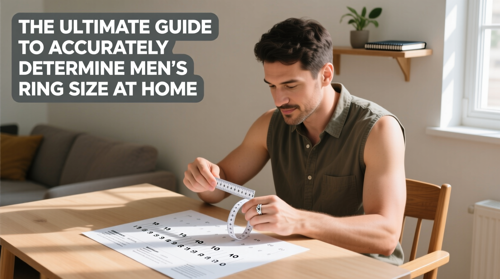 the ultimate guide to accurately determine mens ring size at home