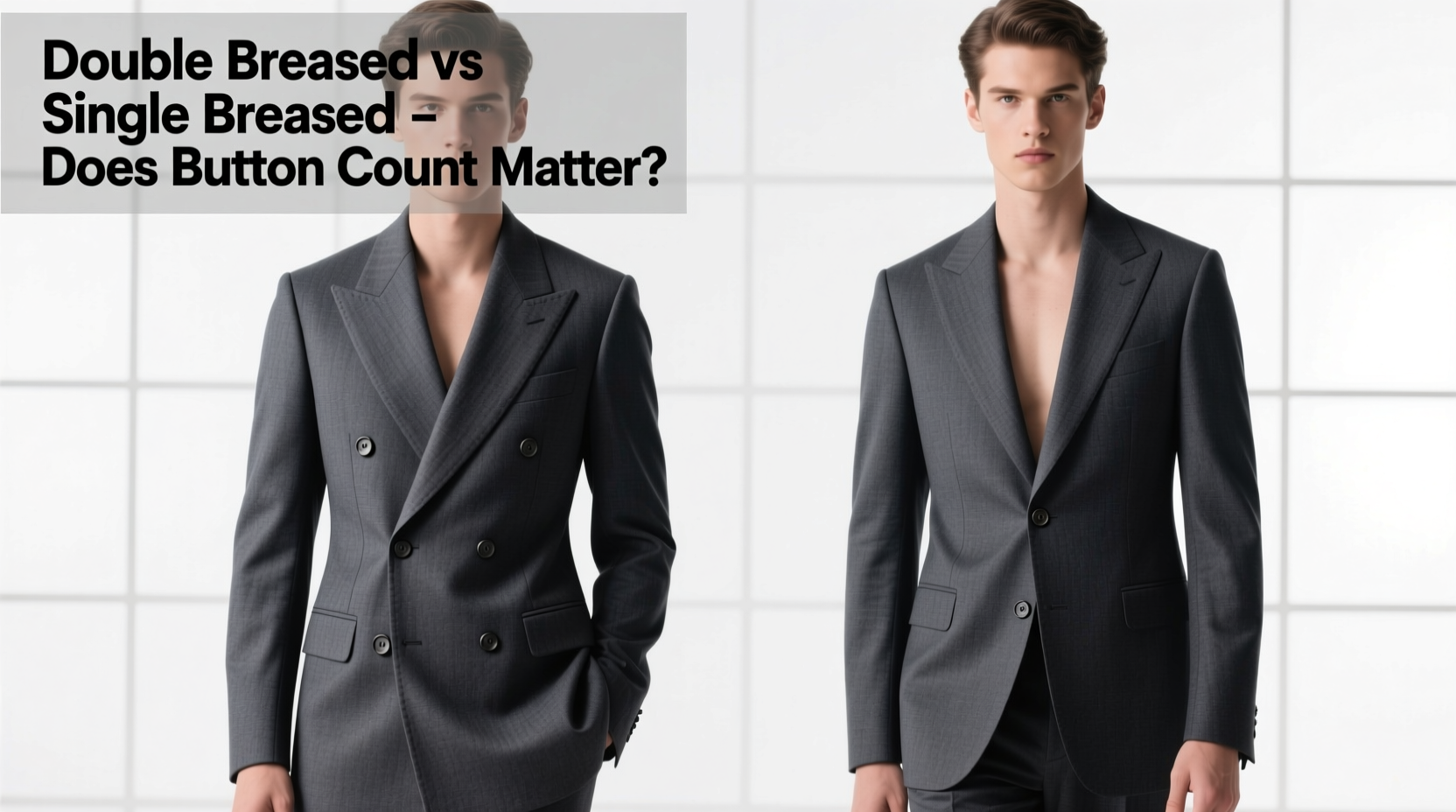 double breasted vs single breasted suit does the number of buttons really matter