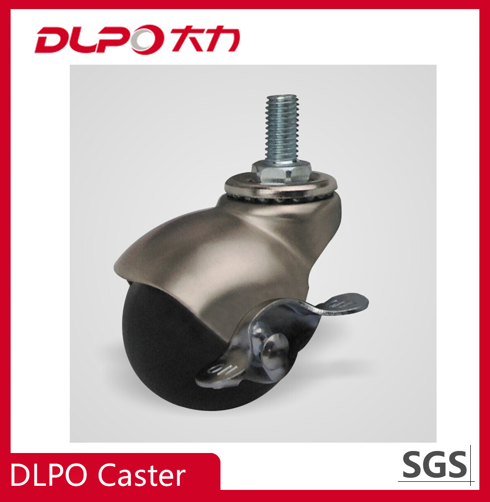 DLPO Ball Shape Zinc Plated Bracket Swivel 1.5 inch caster wheel