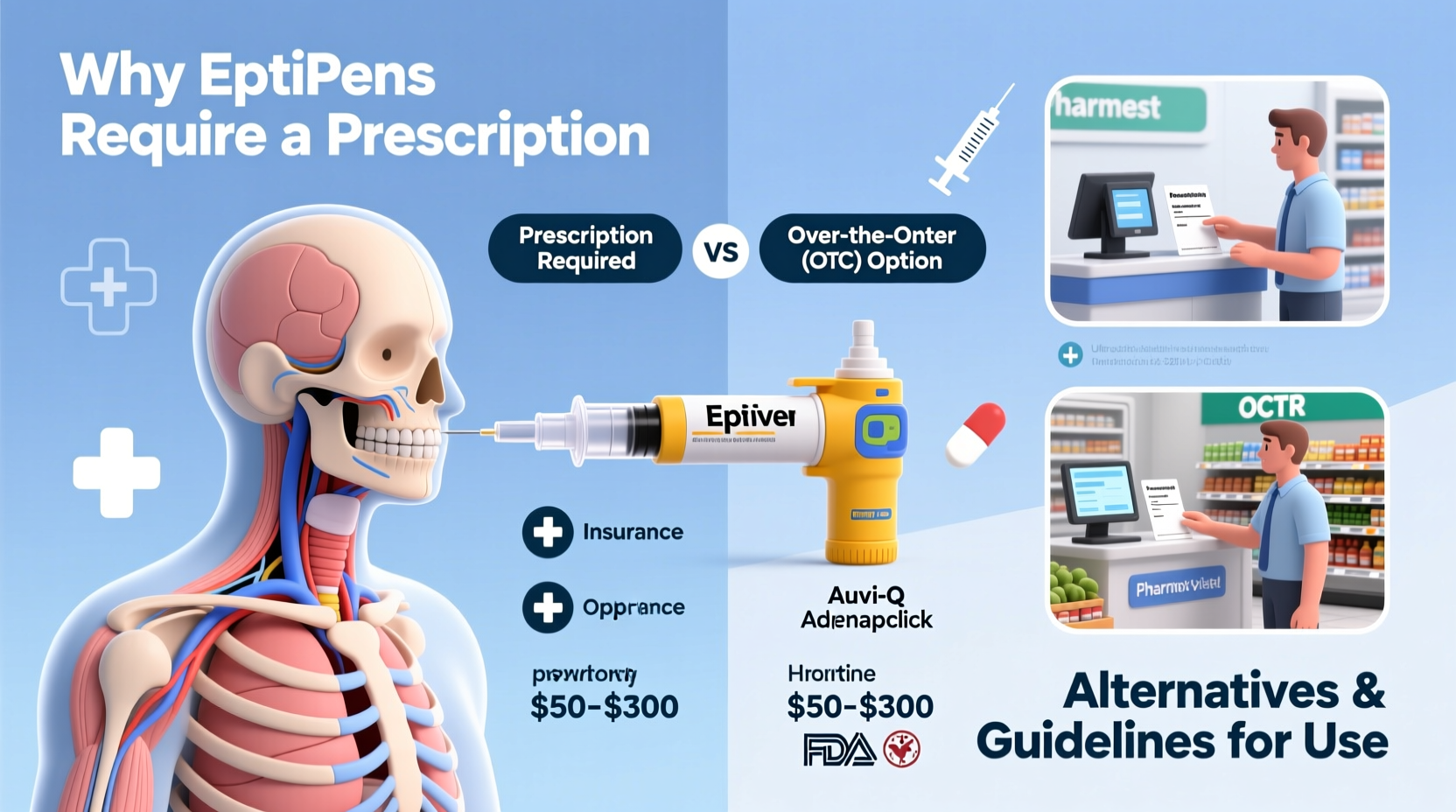 why epipens need a prescription costs alternatives guidelines