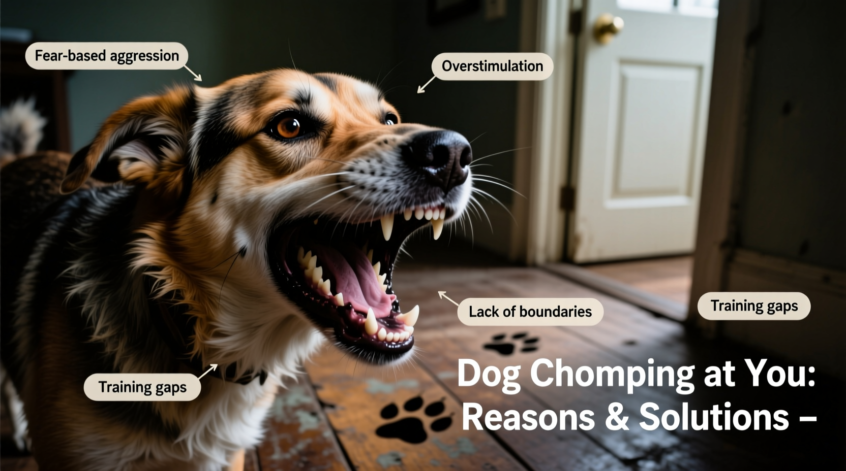 dog chomping at you reasons solutions for this behavior