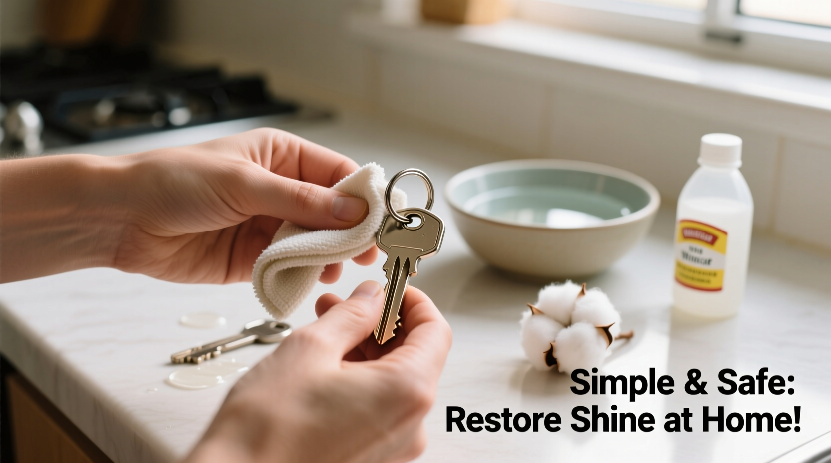 simple and safe methods to restore shine on alloy keychains at home