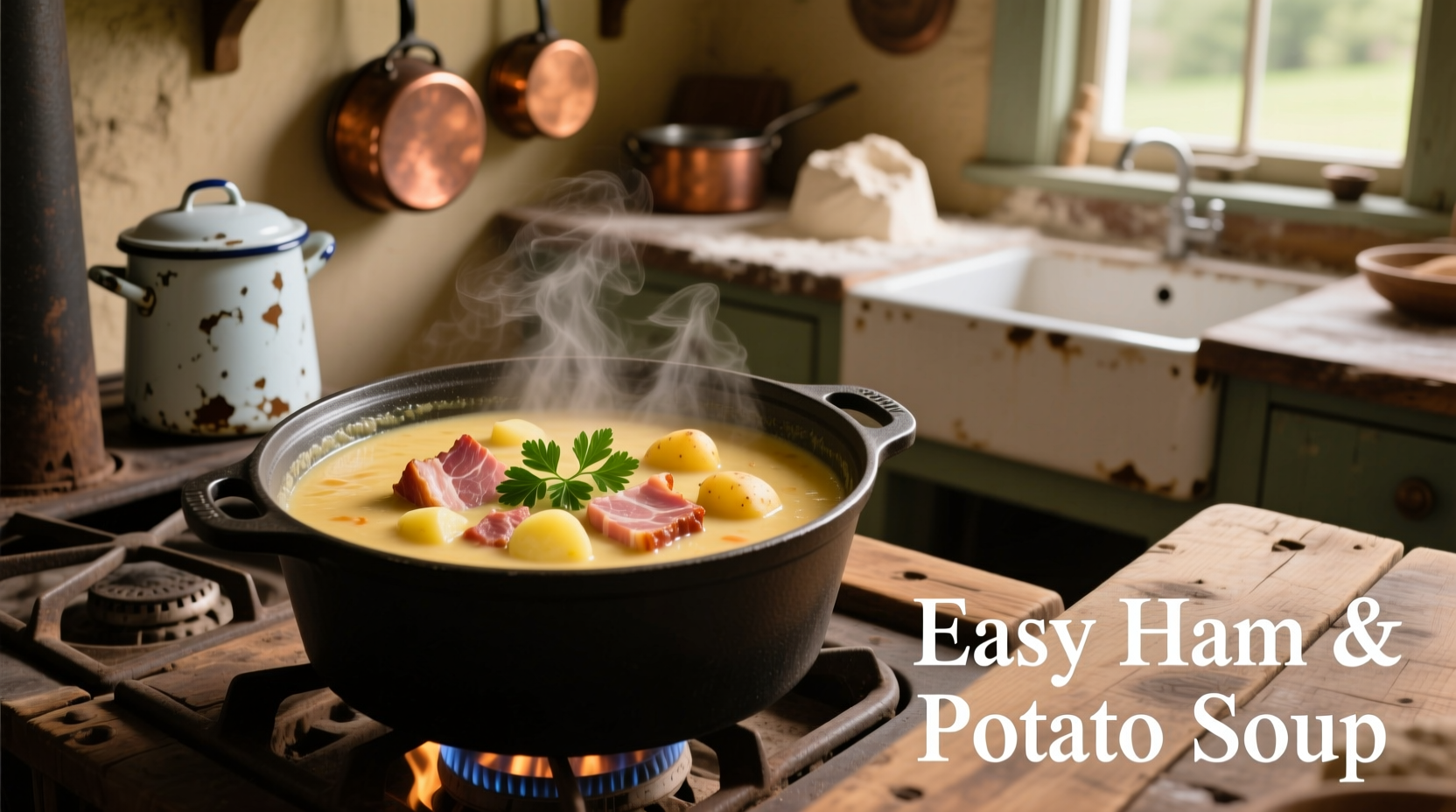 easy ham and potato soup