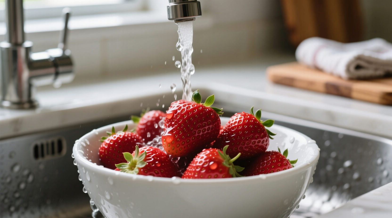 how to clean strawberries