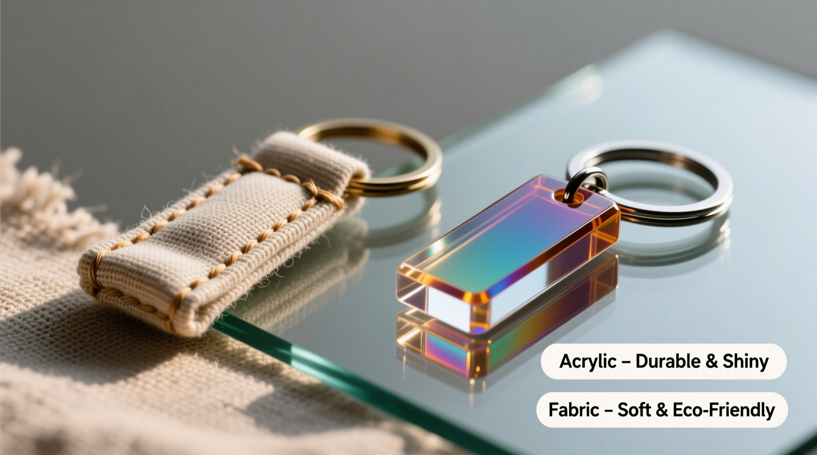 fabric vs acrylic keychains are acrylic keychains really worth it
