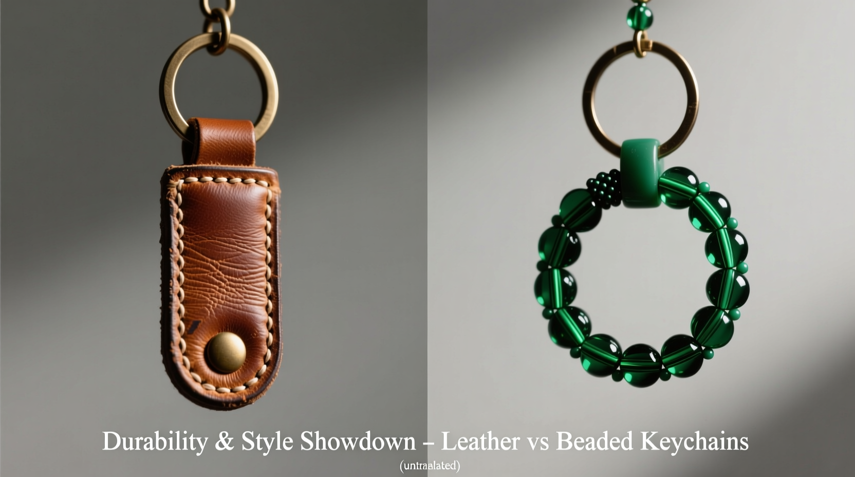 leather vs beaded keychains whats the real difference in durability style