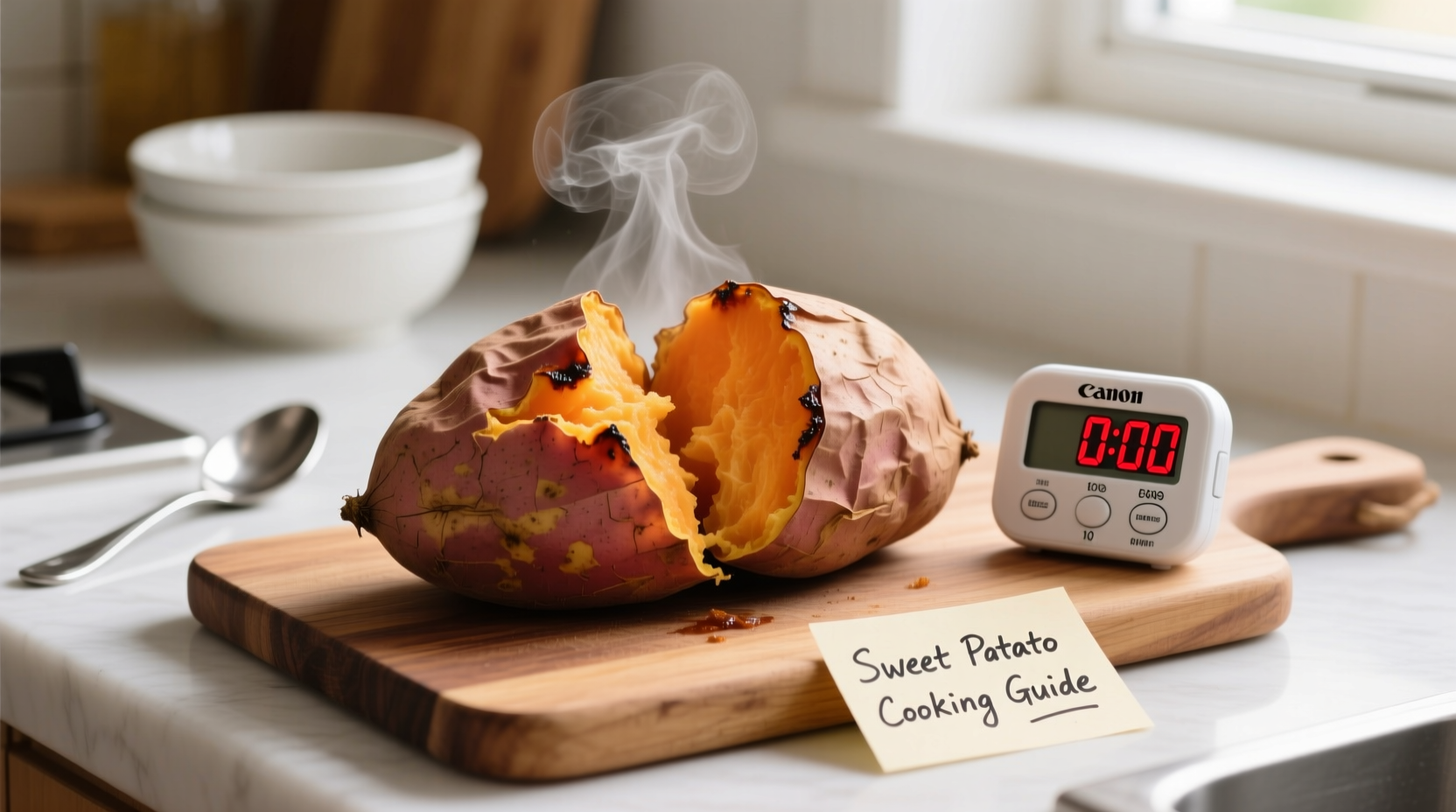 how long to microwave sweet potato