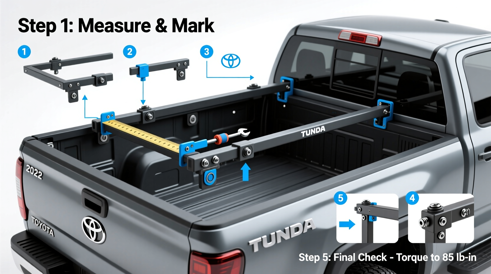tundra bed rack install