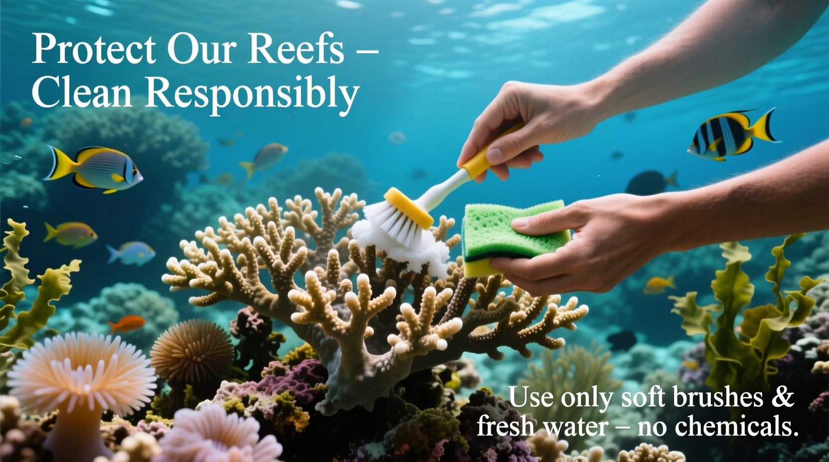 effective and safe methods for cleaning coral at home