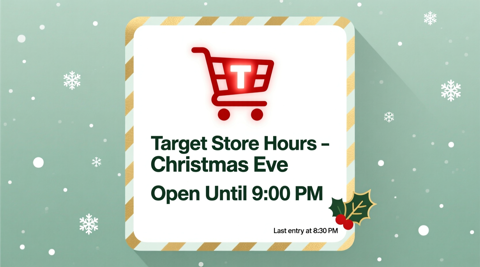 what time is target open until on christmas eve