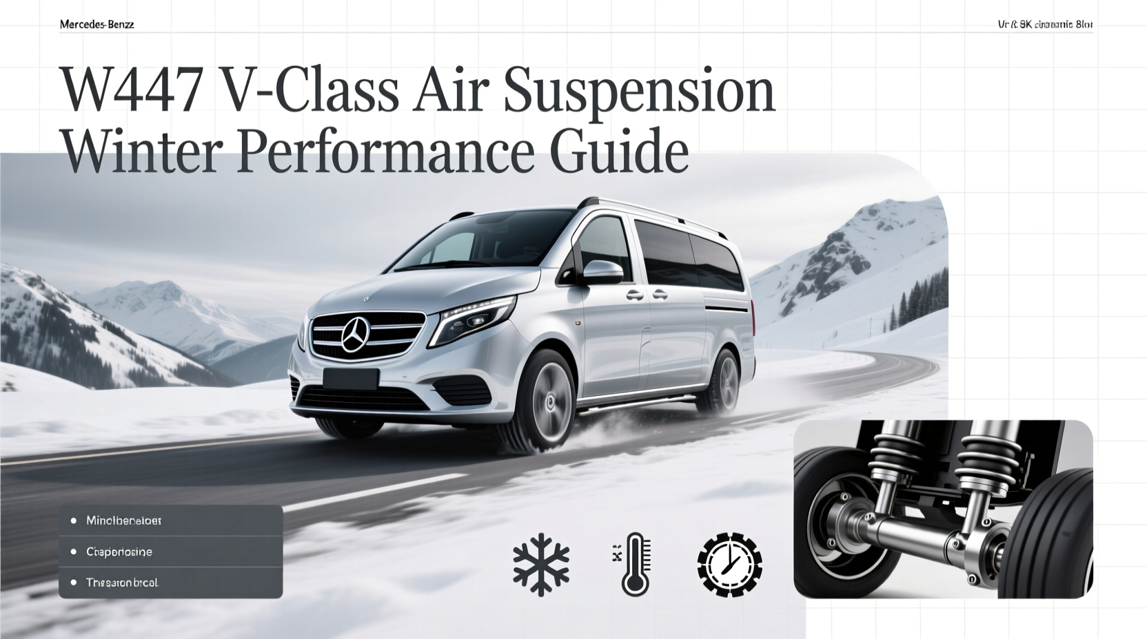 v class w447 air suspension winter