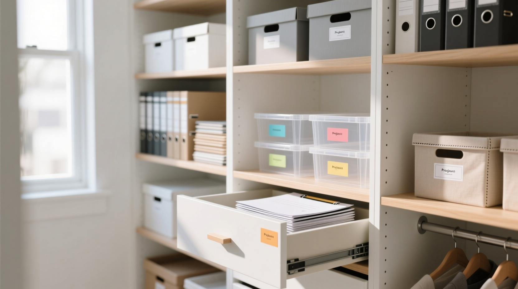 clean out your project closet