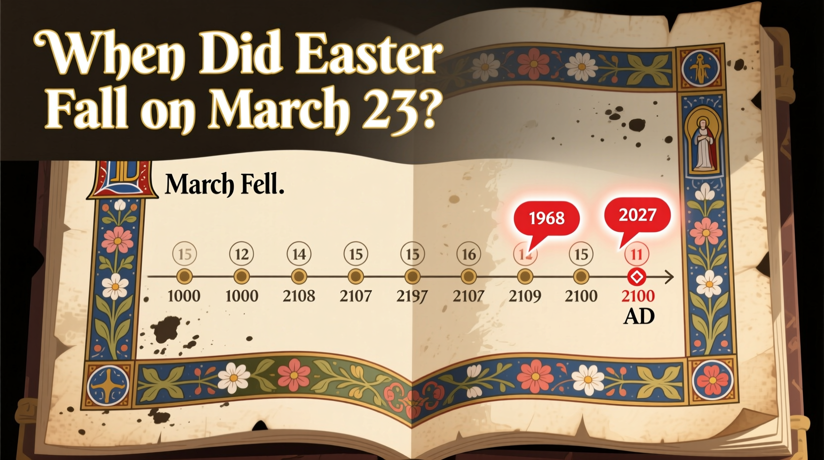 when did easter fall on march 23