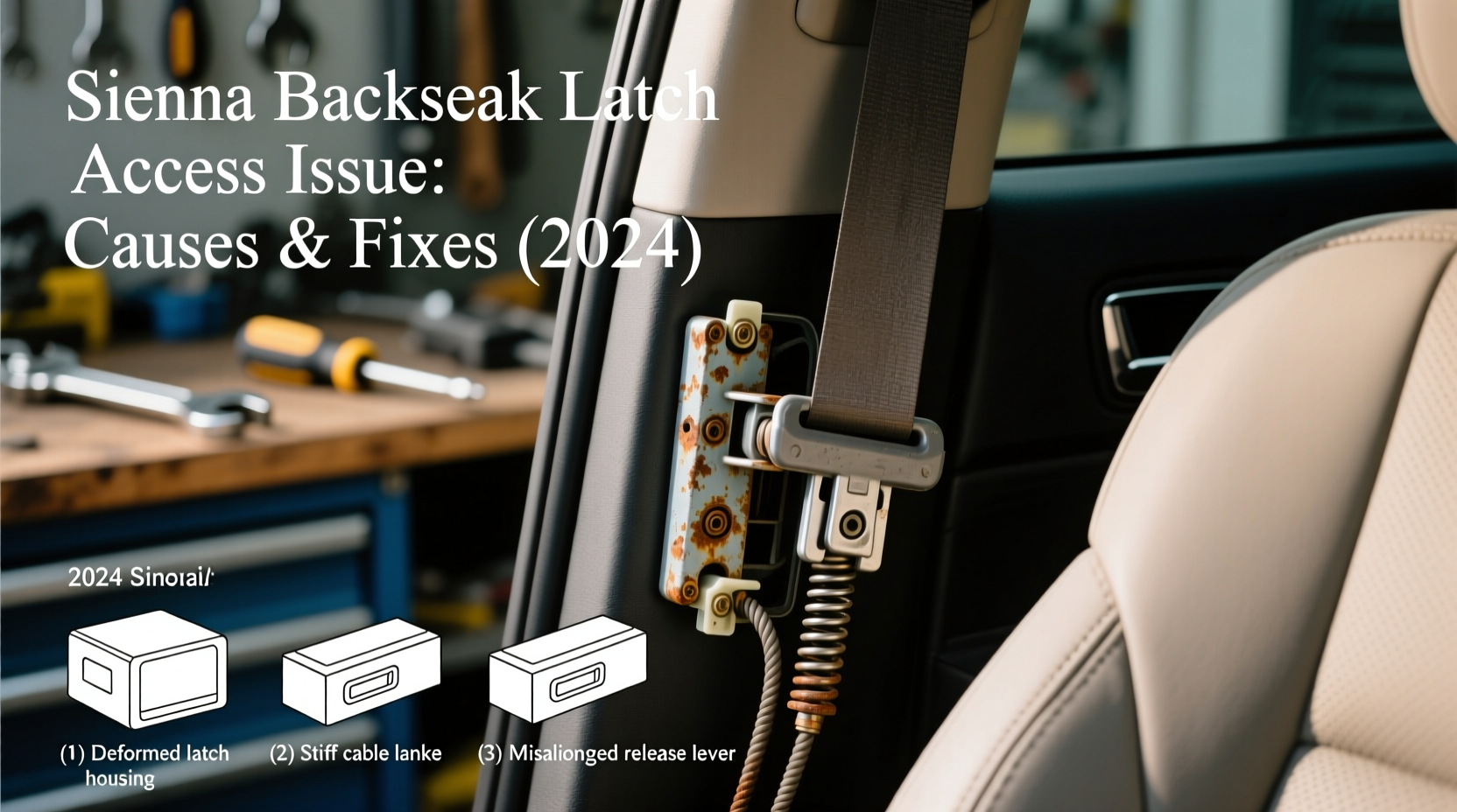 sienna backseat latch access issue