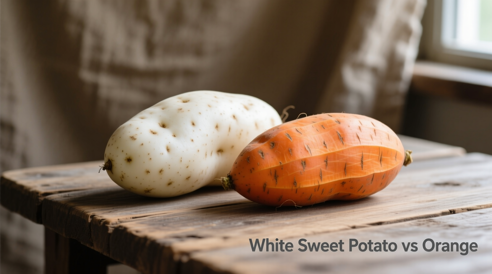 white sweet potato vs orange