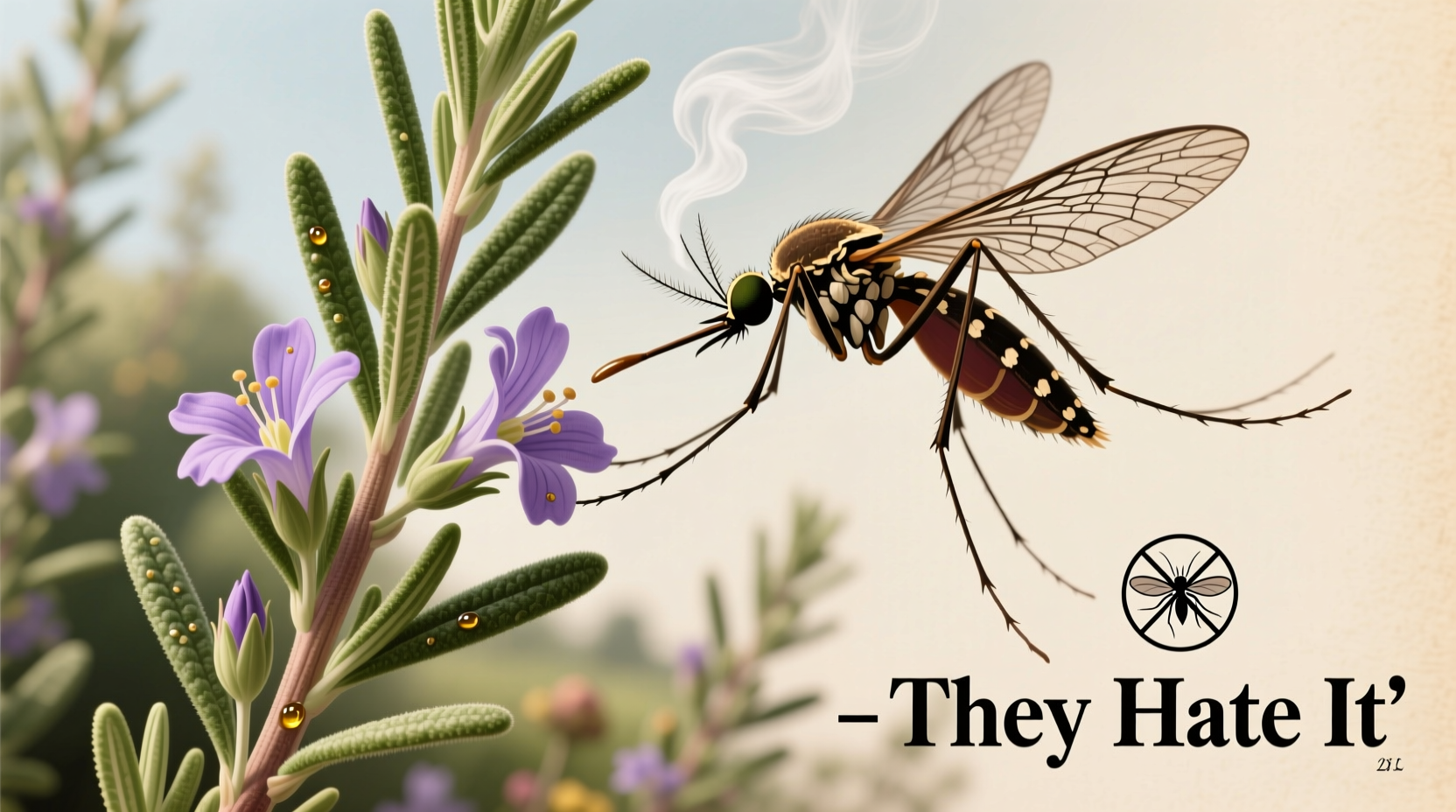 do mosquitoes like rosemary