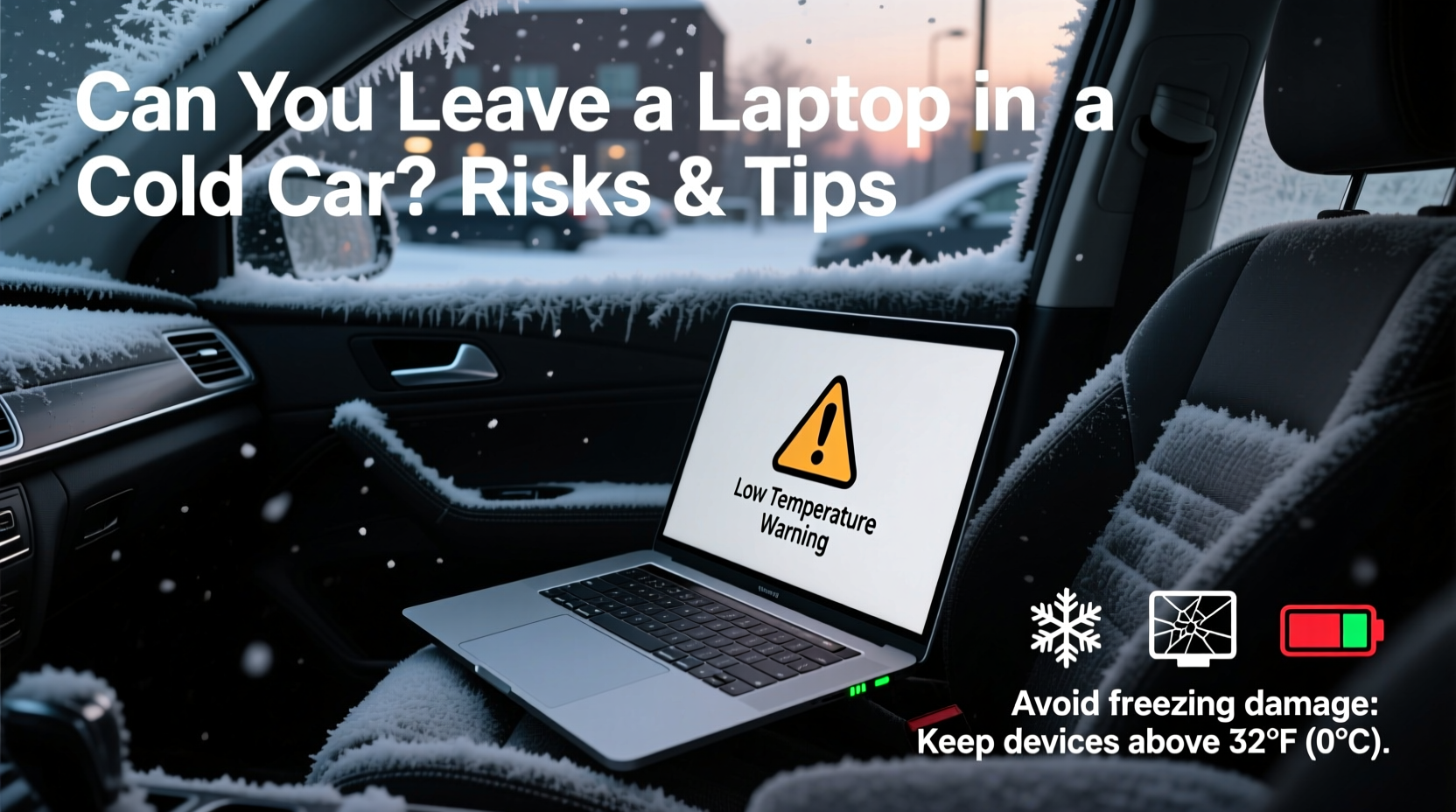 can i leave my laptop in a cold car