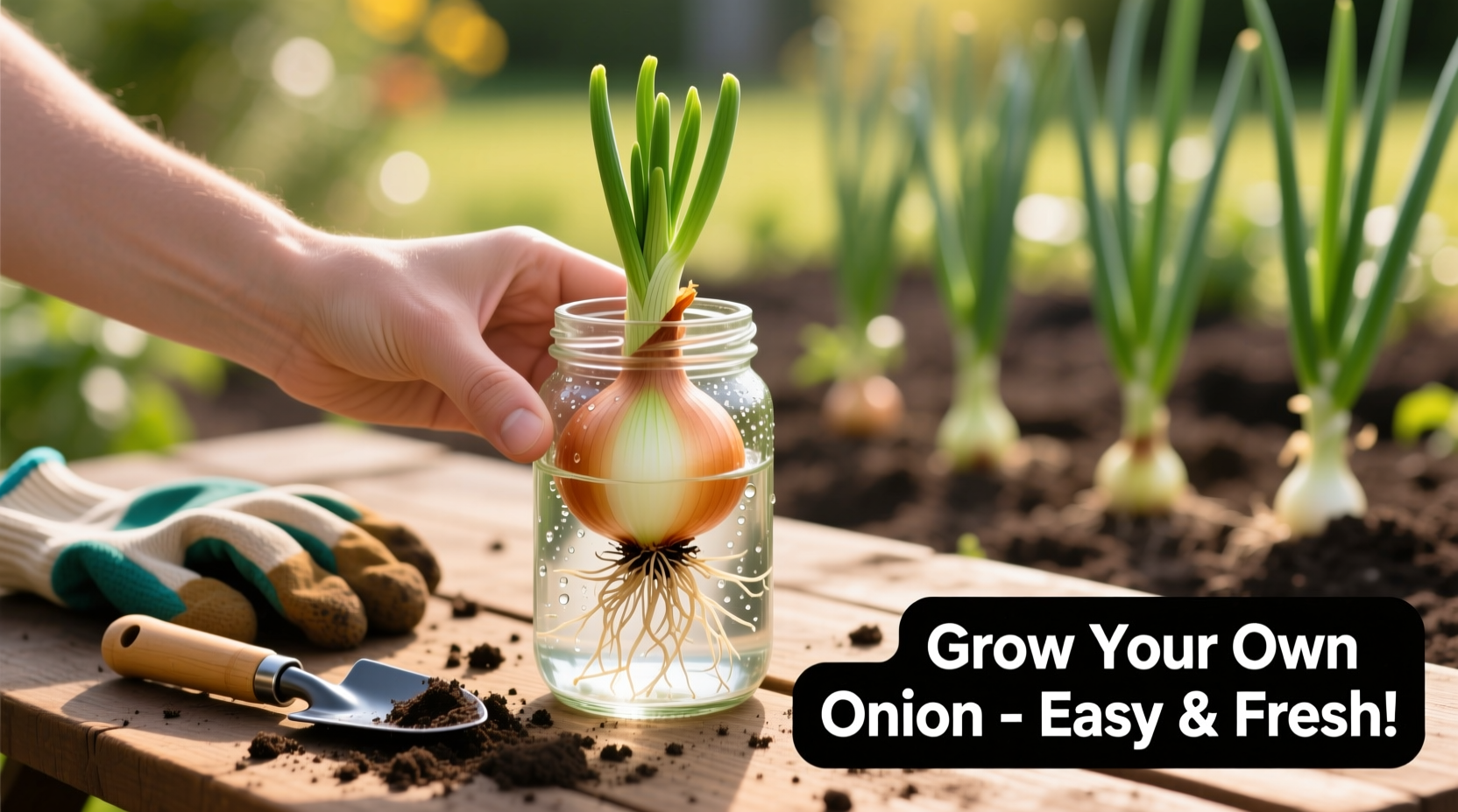 how to grow an onion that has sprouted