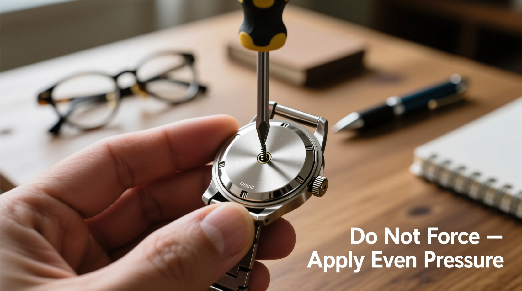 effective methods to safely open a screw back watch without specialized tools