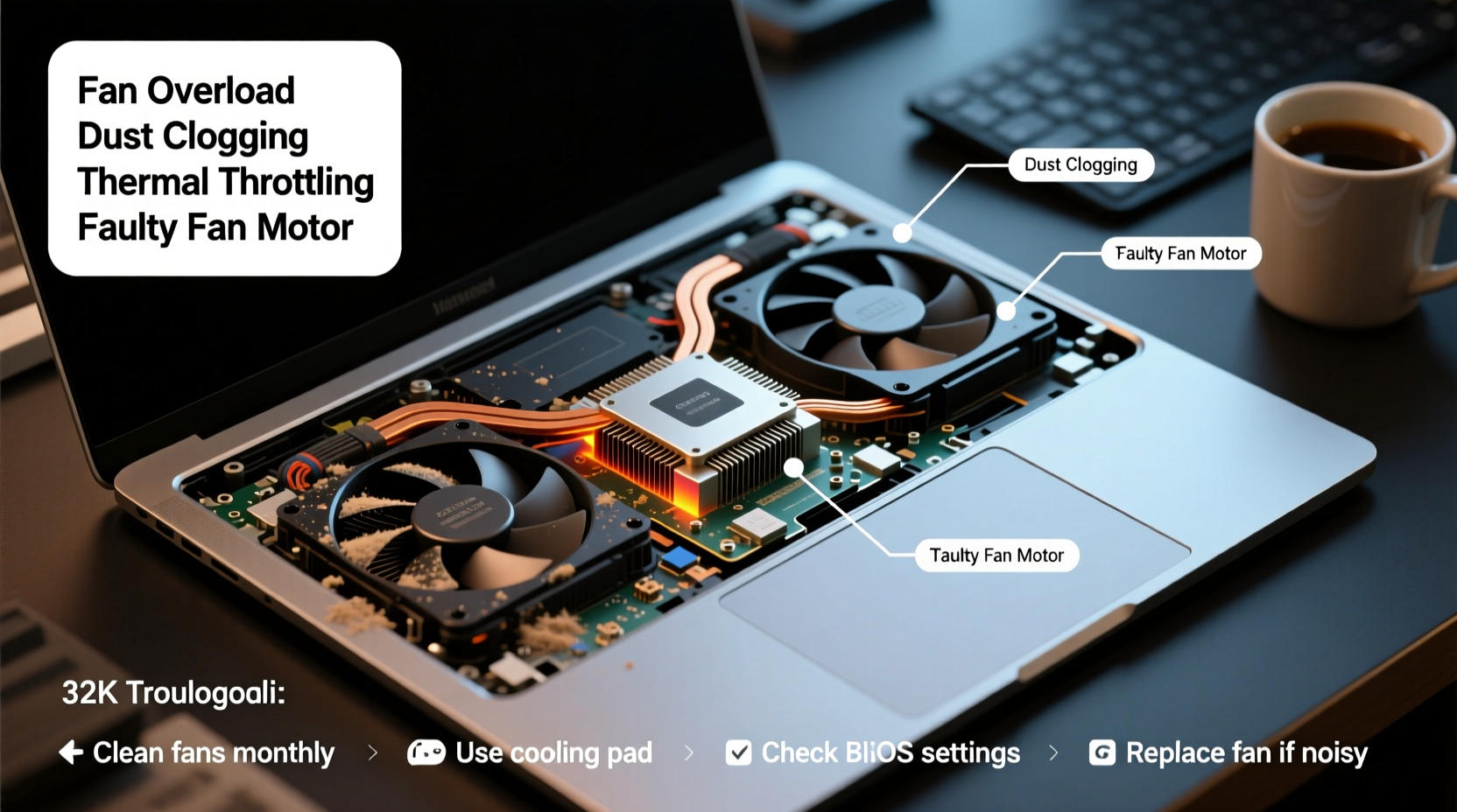 laptop fan always running reasons troubleshooting tips