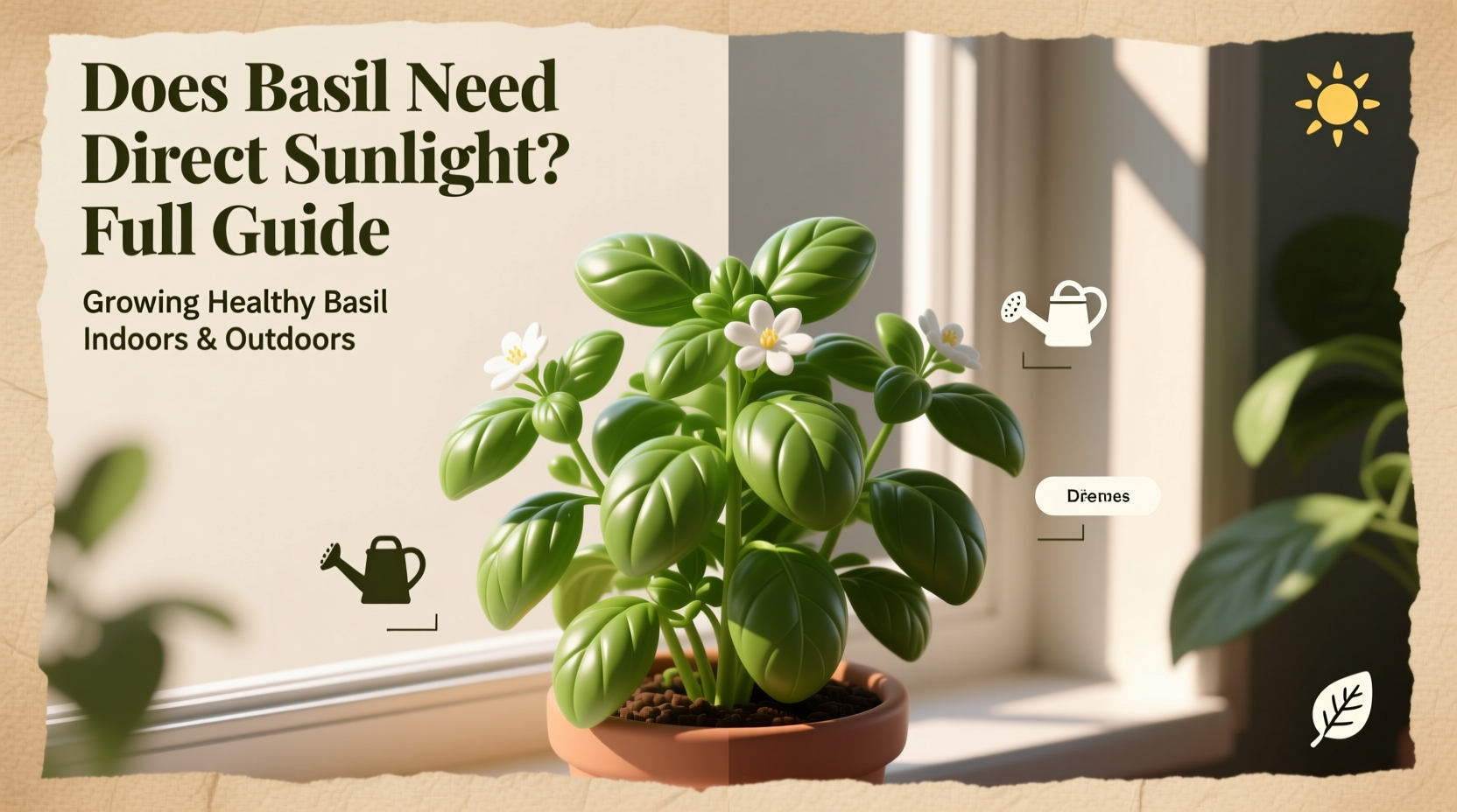 does basil need direct sunlight