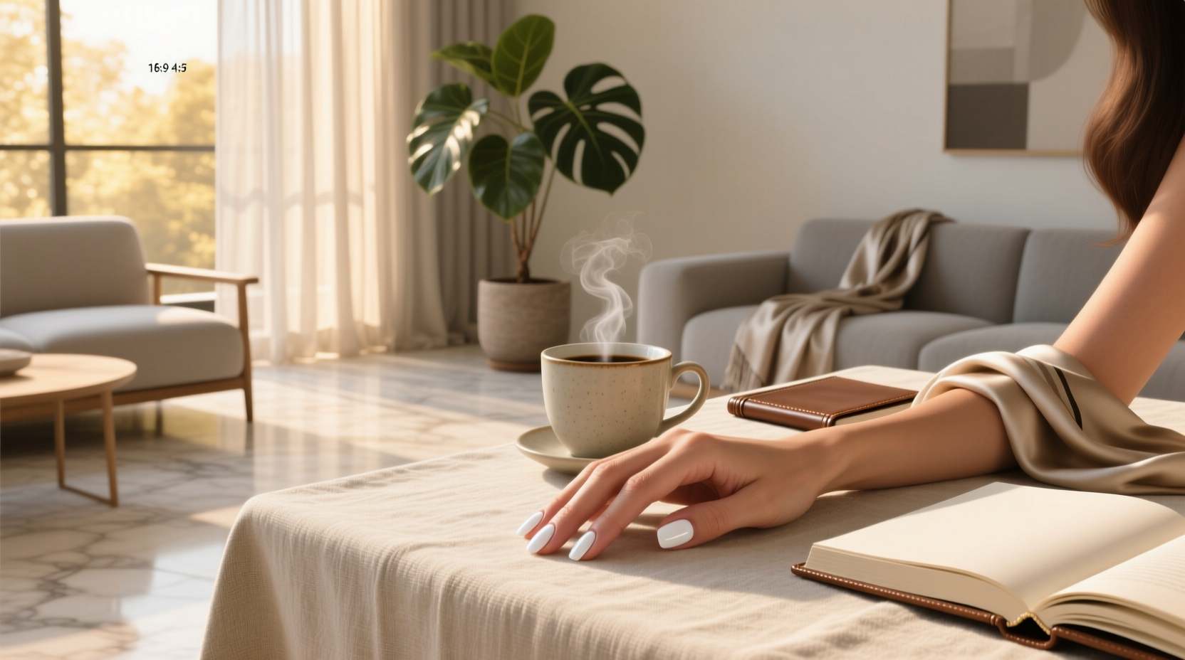 milky white short nails guide