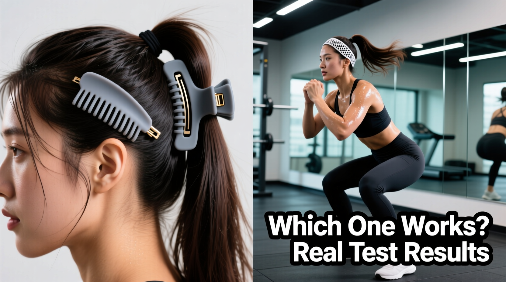 fringe clips vs ponytail holders for bangs which actually works for working out