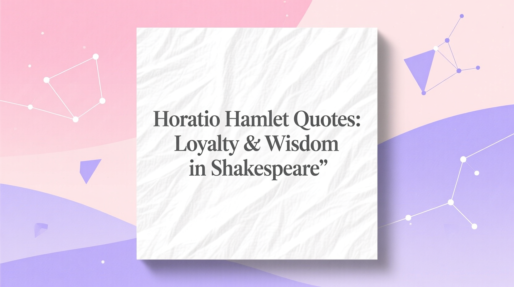 Friendship, Horatio, and Hamlet – Will Power, image size:1664x928