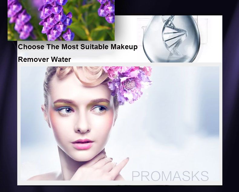 Wholesale New Design Promasks Clear Moistening Makeup Remover Water
