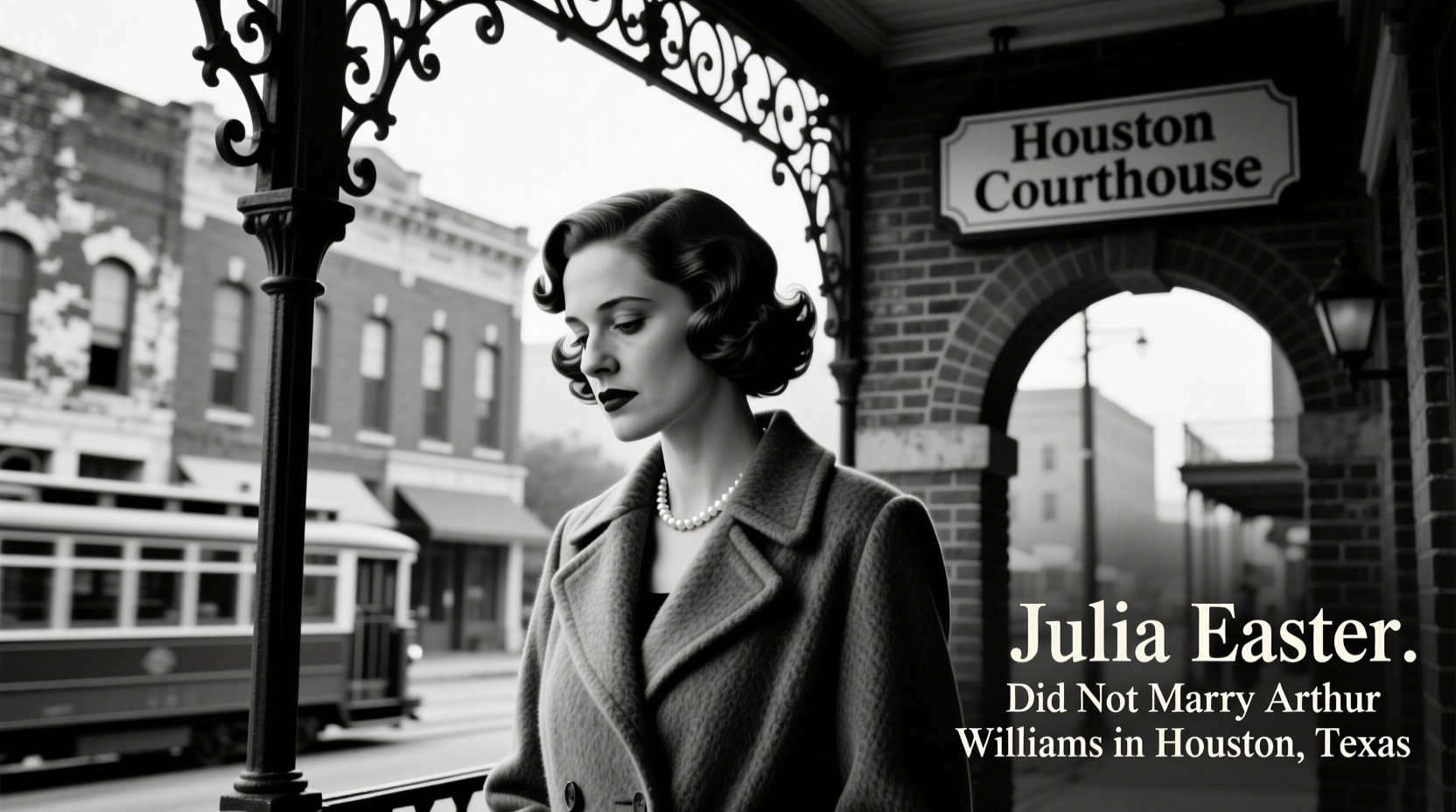 did julia easter marry arthur williams in houston texas