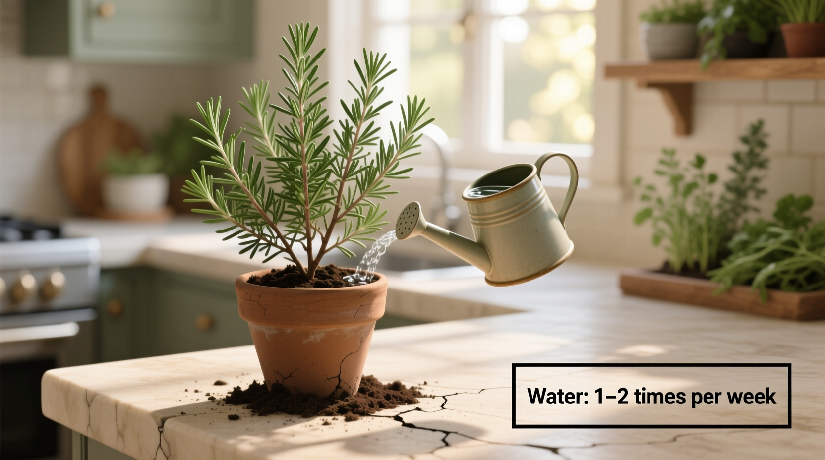 how much to water a rosemary plant