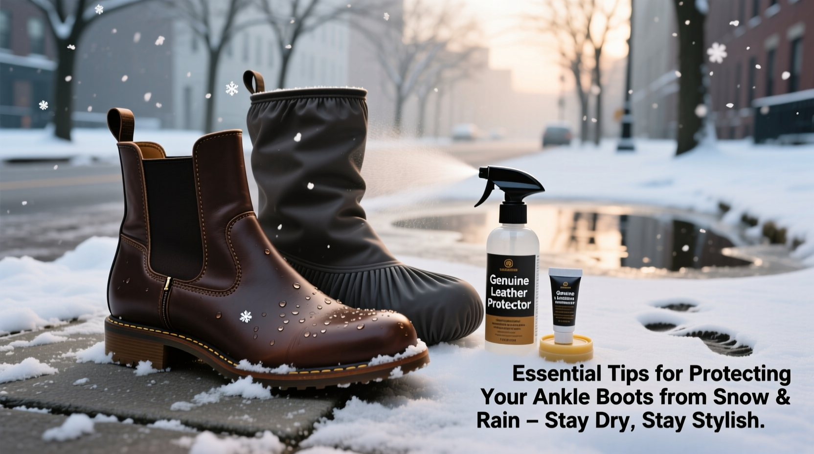 essential tips for protecting your ankle boots from snow and rain safely