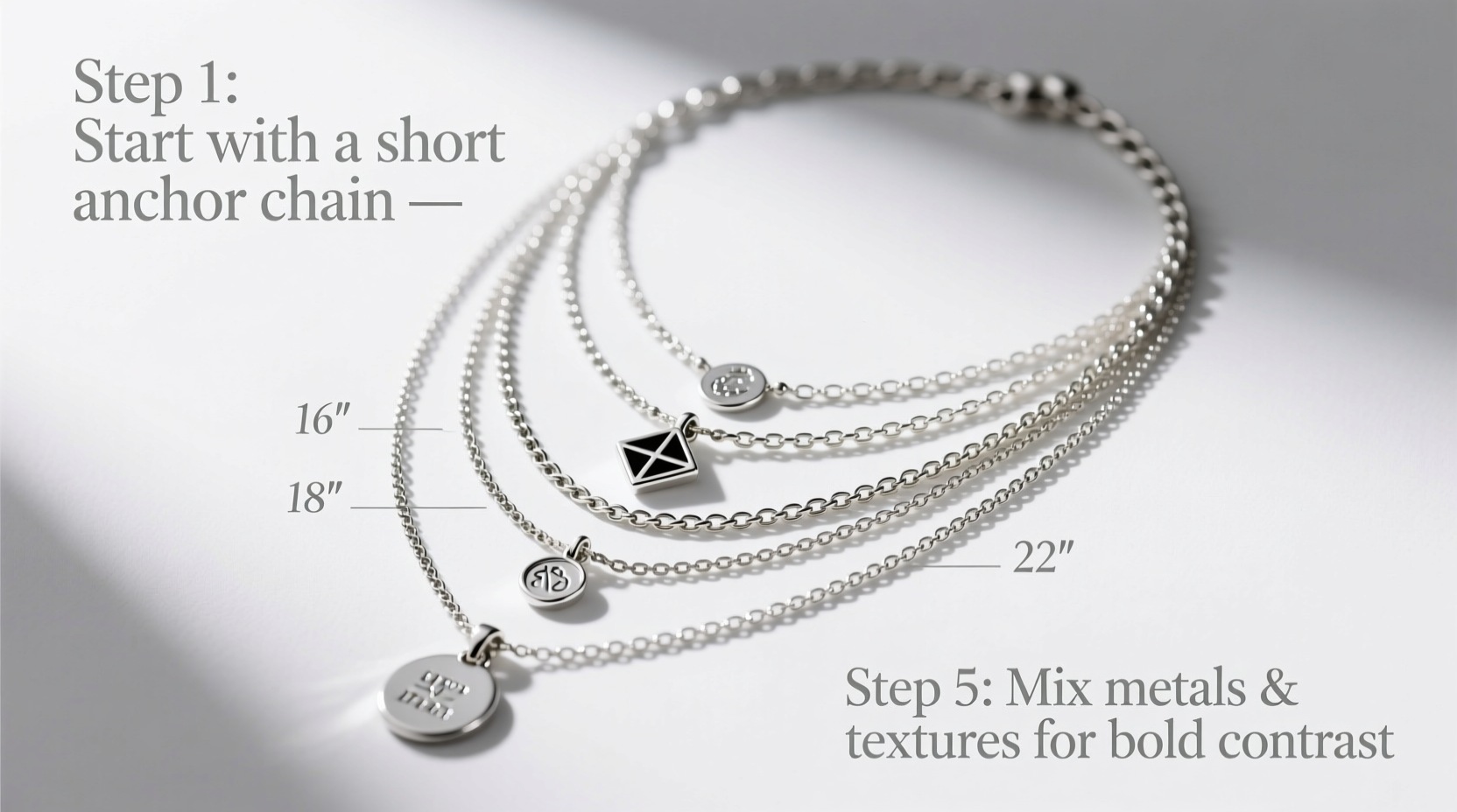 effortless sterling silver necklace layering a step by step guide to creating bold eye catching looks