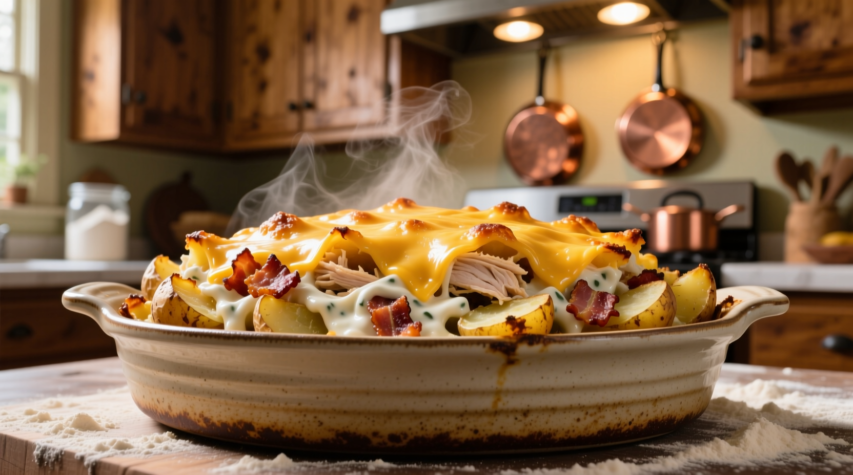 chicken bacon ranch potato casserole