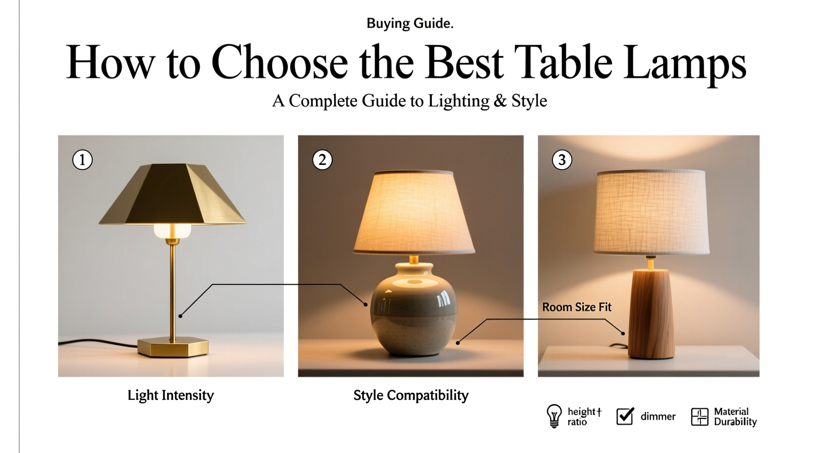 How to Choose the Best Lamps Table for Your Home: A Complete Buying Guide