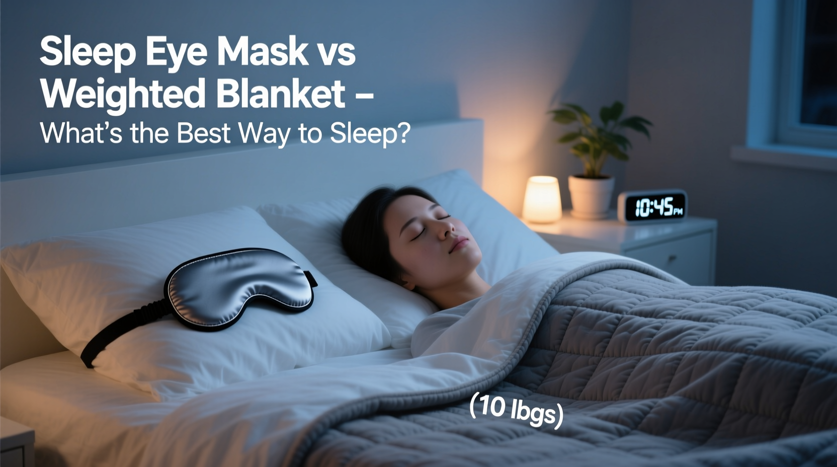 sleep eye mask vs weighted blanket whats the best way to sleep