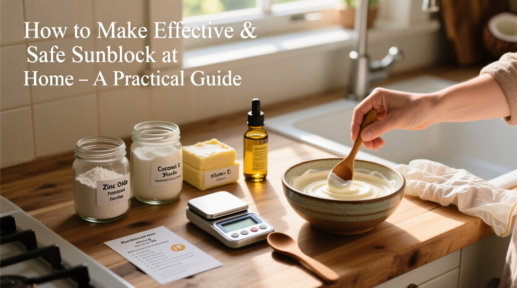 how to make effective and safe sunblock at home a practical guide