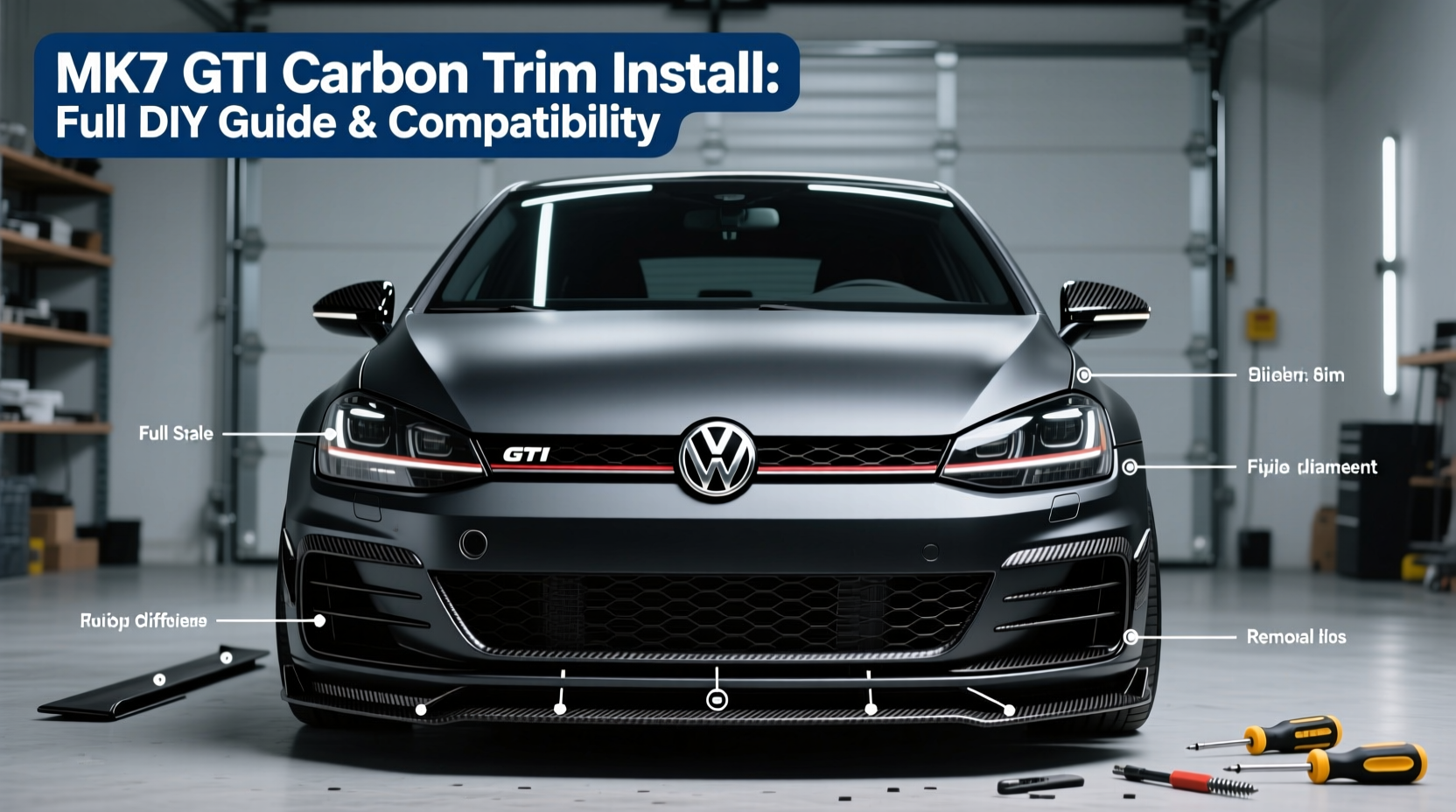 mk7 gti carbon trim install