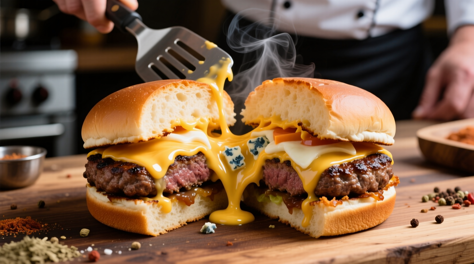 how to make a juicy lucy with any cheese