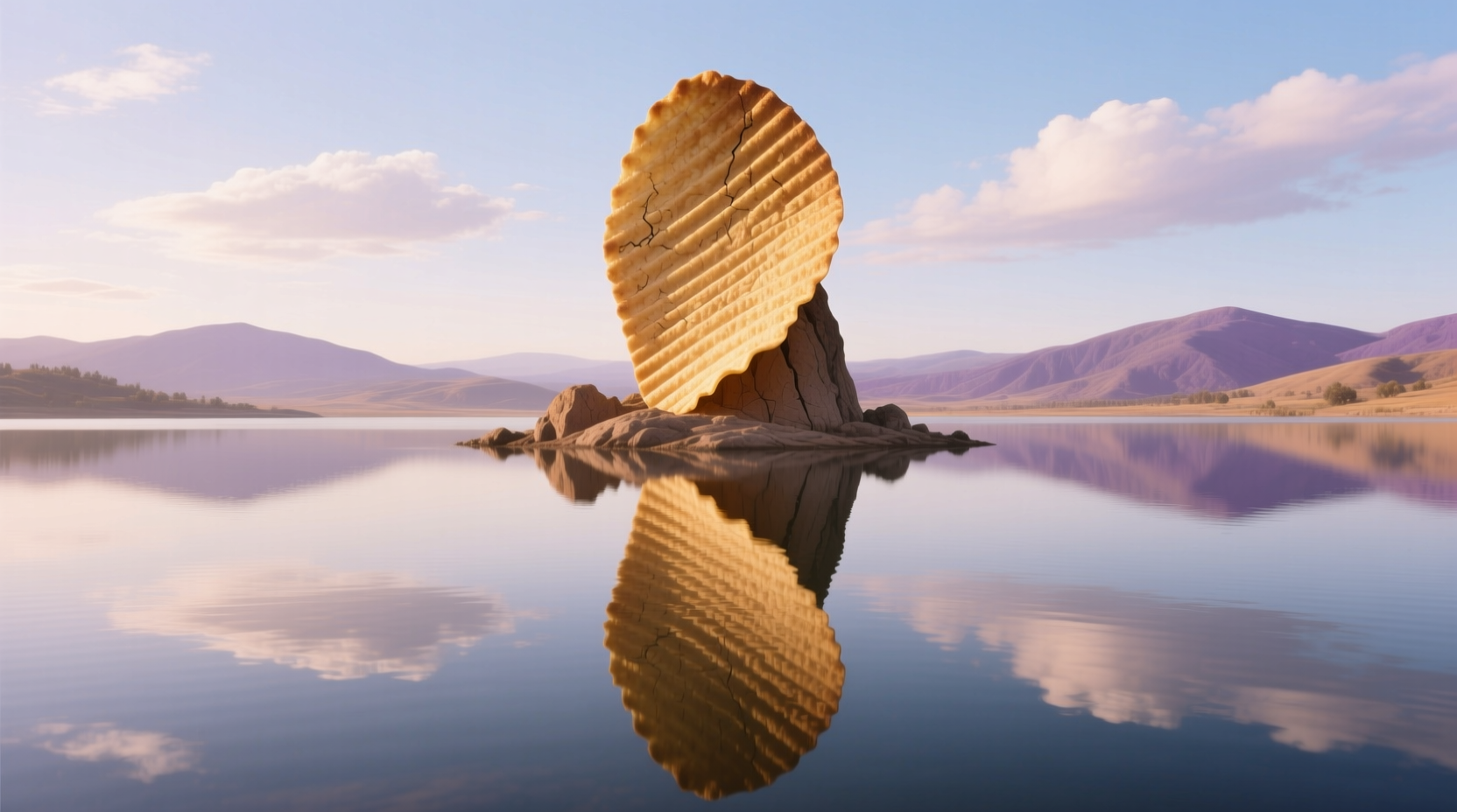 Potato Chip Rock formation overlooking Lake Poway