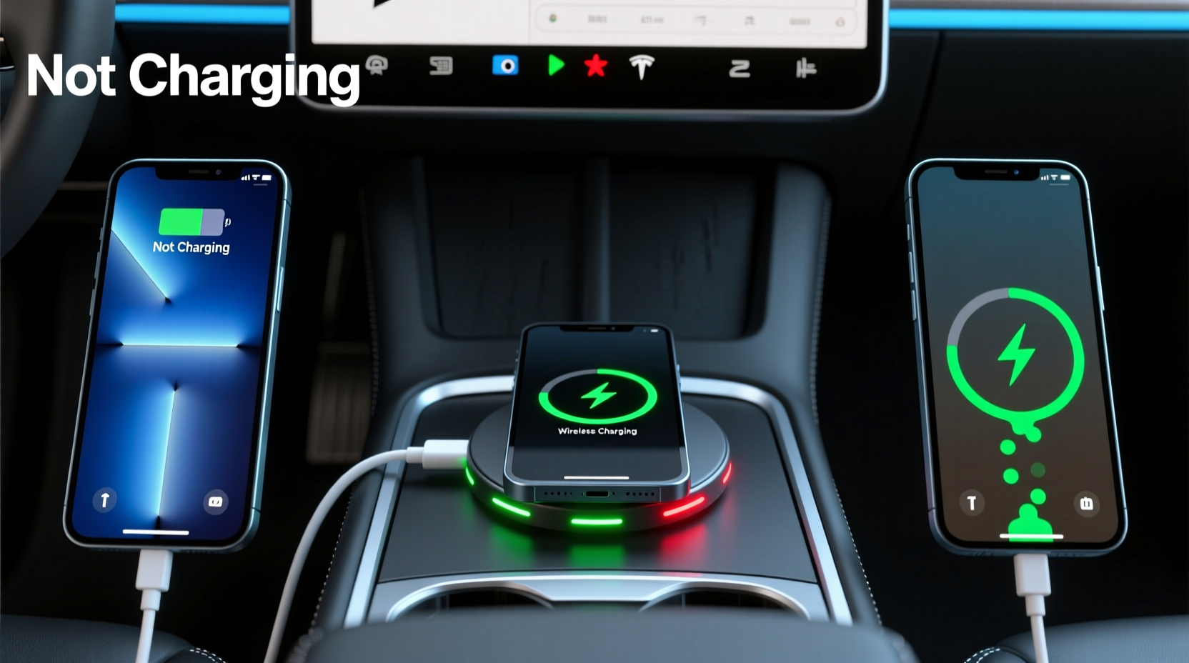 tesla y wireless charging comparison
