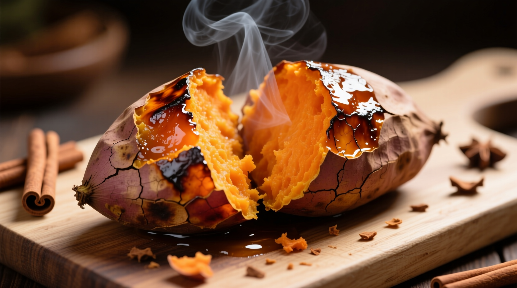 Perfectly roasted sweet potatoes with caramelized edges